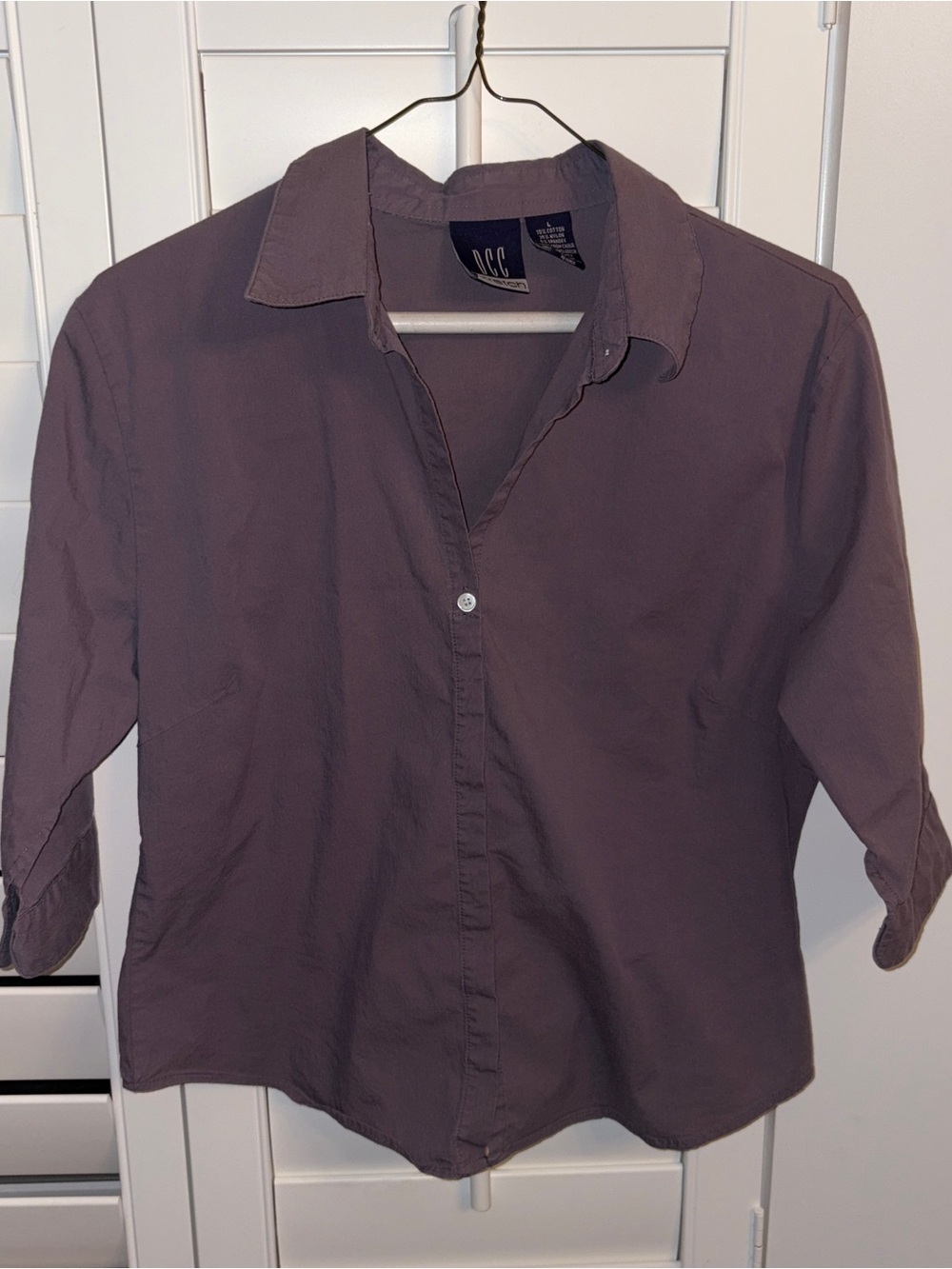 Women’s Y2K Purple Button Up Petite Large